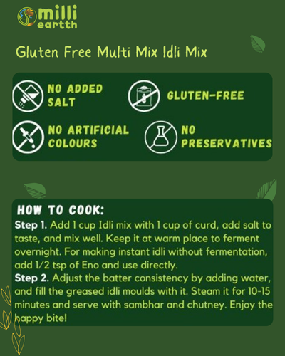 Millieartth Gluten-Free Multi Millet Idli Mix