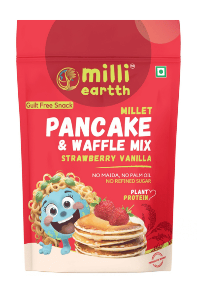 Millieartth Millet Pancake | Strawberry Vanilla