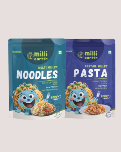 Millieartth Multi Millet Noodles & Foxtail Millet Pasta Combo