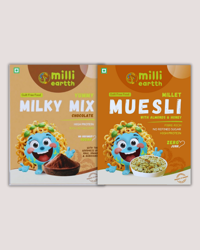 Power Breakfast Duo | Millet Muesli & Yummy Milky Mix Combo