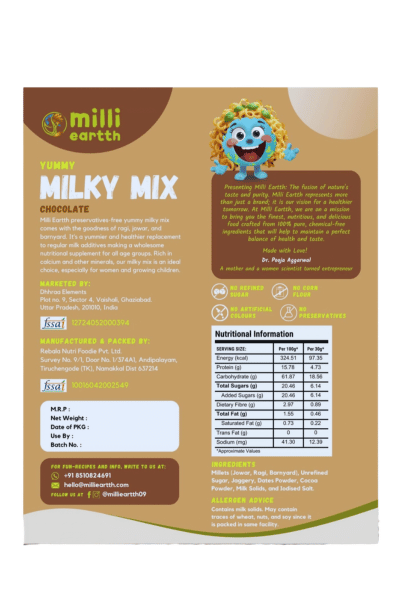 Millieartth Yummy Milky Mix | Chocolate Flavor