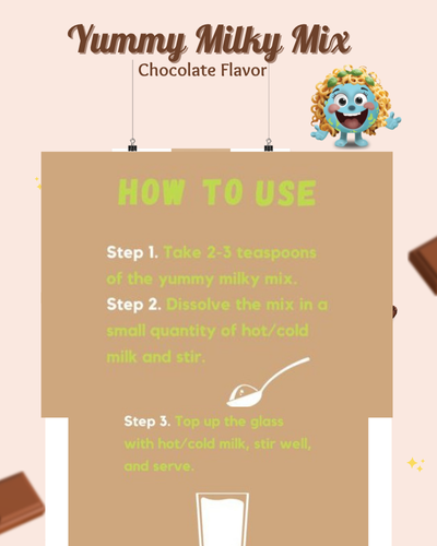 Millieartth Yummy Milky Mix | Chocolate Flavor