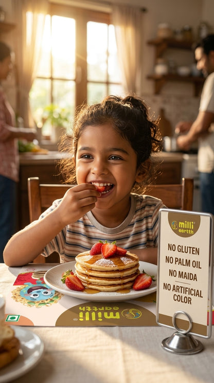 Millieartth Millet Pancake | Strawberry Vanilla