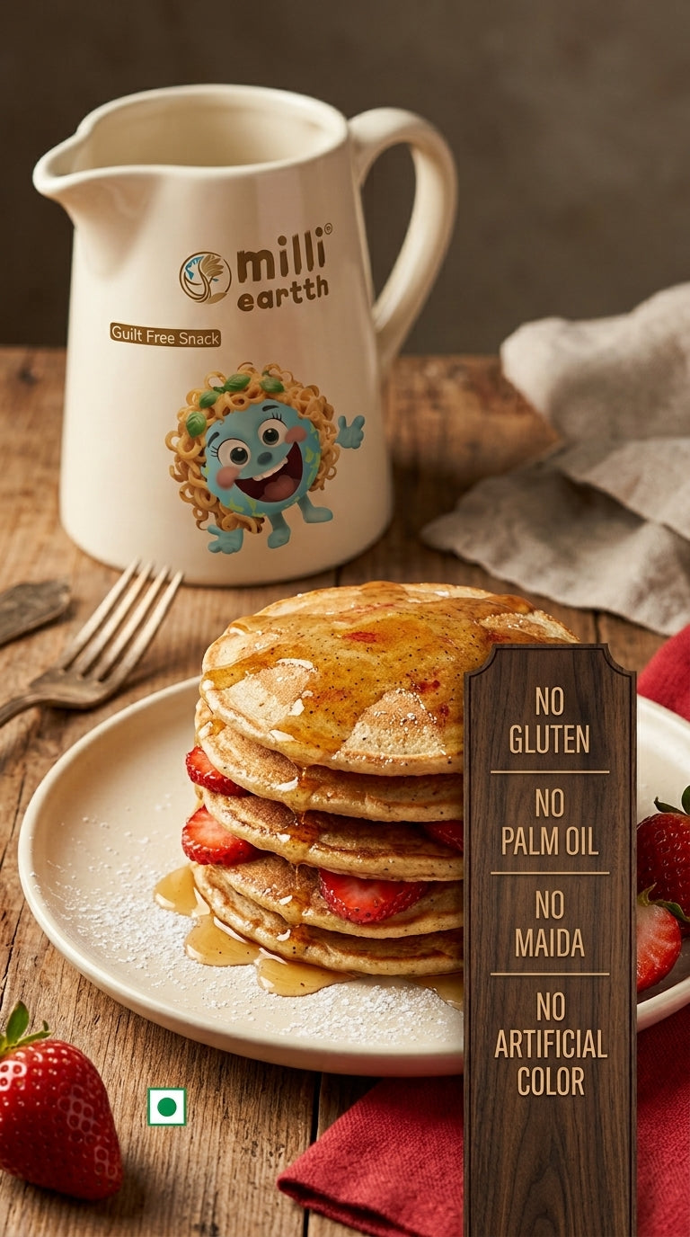 Millieartth Millet Pancake | Strawberry Vanilla