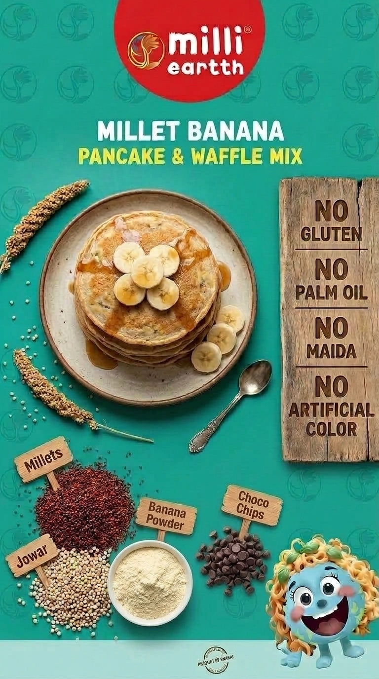 Millieartth Millet Pancake | Banana Chocochip